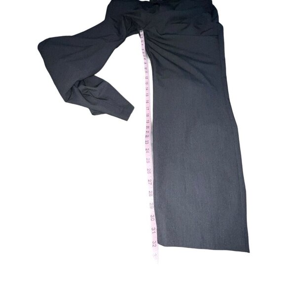 Van Heusen Dress Pants Mens Size 38x32 Straight Leg Charcoal Gray Flex Trousers - Picture 7 of 12
